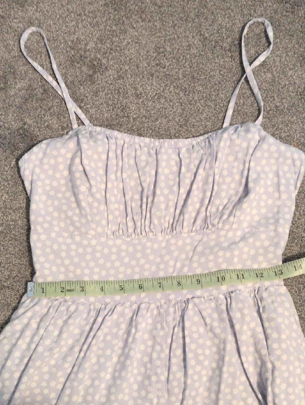 Hollister Light Blue & White Floral Romper Size Medium - Picture 5 of 7